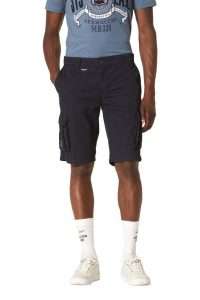 Aeronautica Militare NOS BE066-8312 Cotton gabardine Bermuda shorts Blueblack