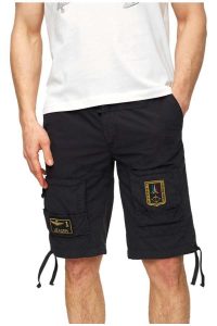 Aeronautica Militare NOS BE041-8312 Frecce Tricolori Anti-G bermuda shorts Blue Black