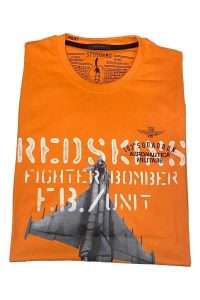 Aeronautica Militare TS2212-57543 T-shirt 103rd Squadron Red Skins Carrot orange