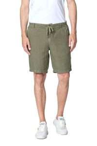 Aeronautica Militare BE253CT3508-7294 Linen Bermuda Shorts with Drawstring Militare Olive Washed