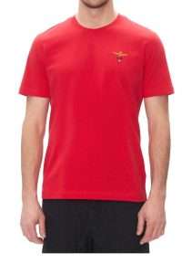 Aeronautica Militare TS1580J372-19333 Basic cotton crew neck T-shirt Tango Red