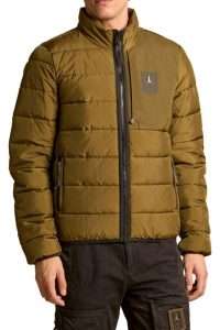 Aeronautica Militare AB3022-7198  Men's Ultralight Crinkle Nylon Jacket Dark Olive