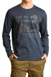 Aeronautica Militare TS2475-8184 T-shirt μακρυμάνικη C-27J Spartan Blu Navy