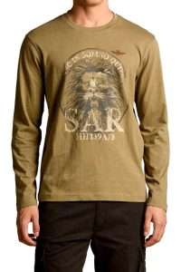 Aeronautica Militare TS2485-57606 Μακρυμάνικη μπλούζα με στάμπα 85° Κέντρο SAR Colonial Abbey