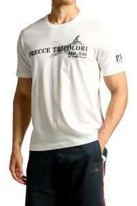 Aeronautica Militare TS2541-73062 T-shirt με στάμπα MB-339 Off White