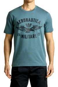 Aeronautica Militare TS2533-21321 Ανδρικό T-Shirt με Logo Dusty Blue