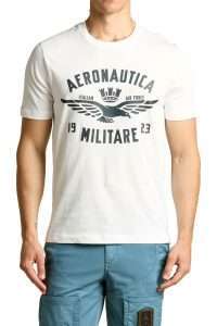 Aeronautica Militare TS2533-73062 Ανδρικό T-Shirt με Logo Off White