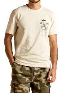 Aeronautica Militare TS2543-73078 Men’s IX Gruppo Caccia “Francesco Baracca” T-Shirt Ghiaccio