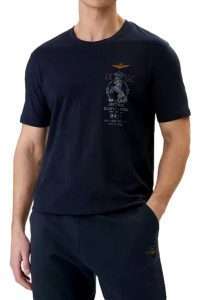 Aeronautica Militare TS2543-8184 Ανδρικό T-Shirt IX Gruppo Caccia “Francesco Baracca” Blu Navy