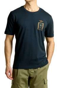 Aeronautica Militare TS2534-8184 Ανδρικό T-Shirt με Έμβλημα Frecce Tricolori Blu Navy