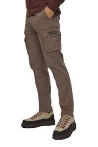 Aeronautica Militare PA1329-57647 Men’s Stretch Cotton Gabardine Cargo Trousers Caffelatte