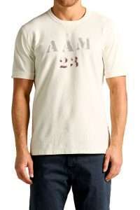 Aeronautica Militare TS2547-73062 Men’s Accademia AAM 23 T-Shirt Off White