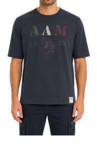 Aeronautica Militare TS2548-8400 Men’s Short-Sleeve T-Shirt with Print – Comfort Fit Sky Captain