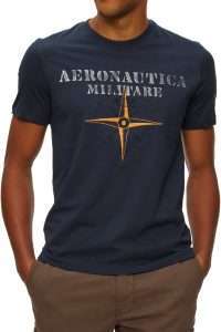 Aeronautica Militare TS2582-8184 Men’s Comando Logistico Cotton T-Shirt Blu Navy