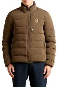 Aeronautica Militare AB3074-57586 Men’s Quilted Padded Jacket Frecce Tricolori Chestnut Brown