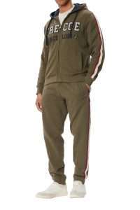 Aeronautica Militare TF0121-7309 Men’s Cotton Hooded Tracksuit Tea Leaf