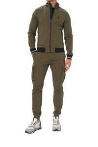 Aeronautica Militare TF0126-7309 Men’s Stretch Cotton Fleece Tracksuit Tea Leaf