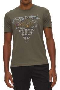 Aeronautica_Militare TS2578-7309 Ανδρικό T-Shirt 213° Gruppo “I Verdi” Tea Leaf